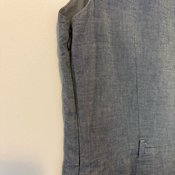 Tommy Hilfiger Blue Chambray V-Neck Dress Size 10 - Picture 7 of 11